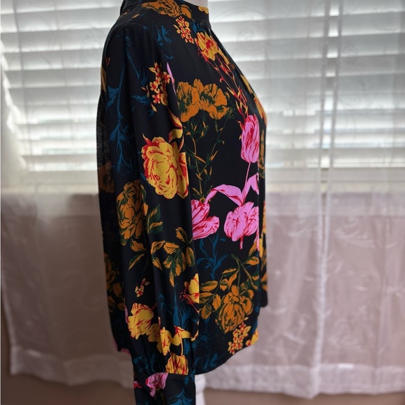 Whistles Digital Bloom Print Blouse, Size 4 - Picture 6 of 12